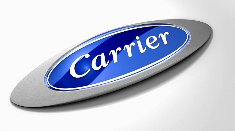 Logotipo da Carrier, indústria norte-americana de sistemas de ar condicionado