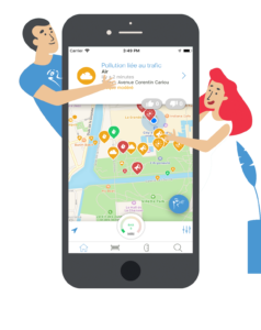 Application d'analyse de la pollution et de la qualité de l'air