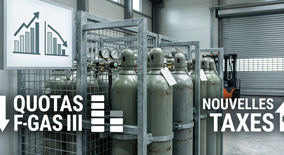 Fluides frigorigènes : durcissement des quotas et nouvelles taxes F-Gas III