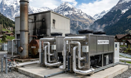 Des pompes à chaleur au CO₂ remplacent des brûleurs fossiles en Suisse