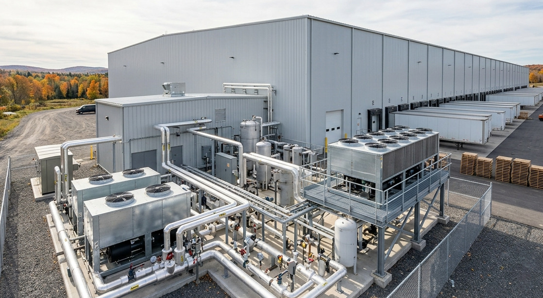 Une installation frigorifique au CO₂ réduit les investissements d’un entrepôt canadien